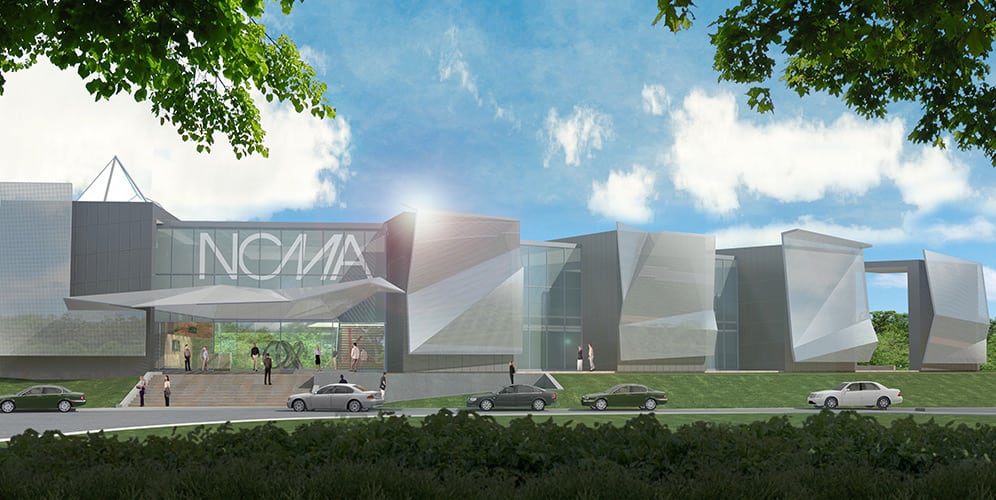 Rendering of the NCMA project done by Mojo Stumer for Nassau County New York