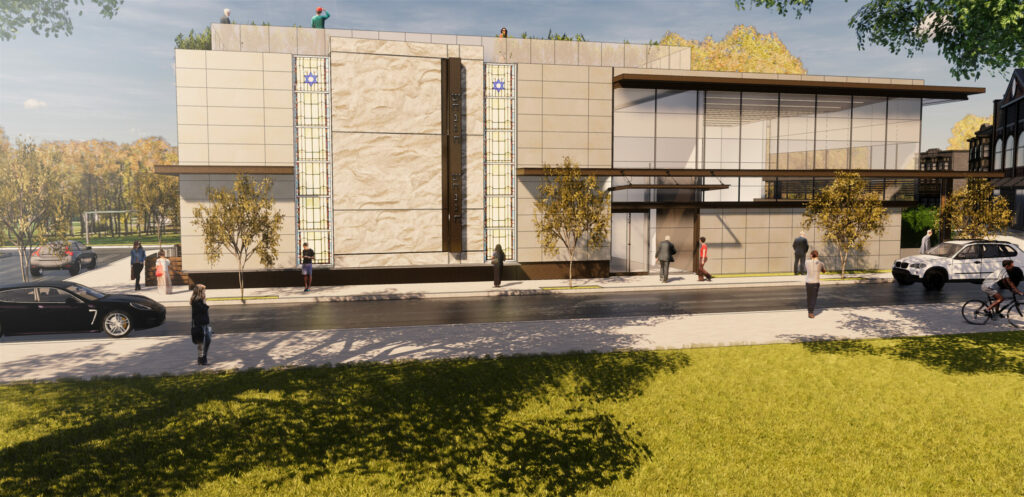 Temple ohr rendering from the side 